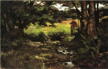 Theodore Clement Steele : Brook in Woods